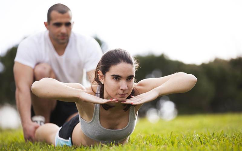 Fitness training session